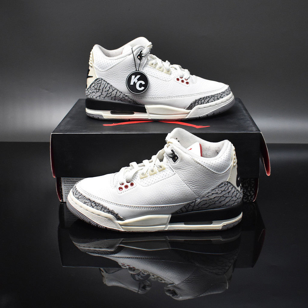 Jordan 3 Retro White Cement Reimagined (GS) (AJ-2343) - VNDS | KicksCatalog