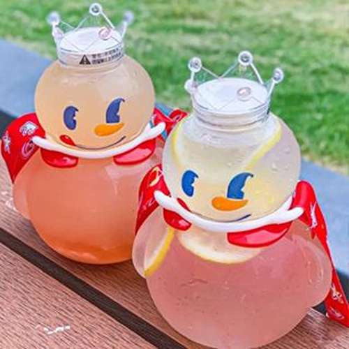 Botol Minum Mixue Snow King 700 ML - Botol Minum Viral Anti Tumpah & BPA Free

