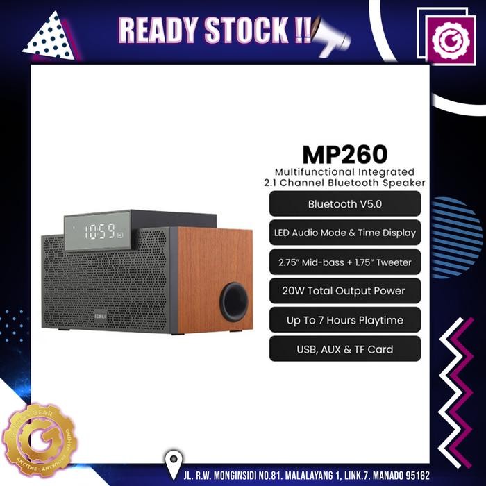 EDIFIER MP260 Multifunctional Integrated 2.1 Channel Bluetooth Speaker