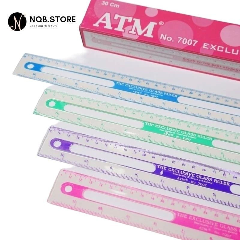 

NQB - Penggaris Plastik 30 cm Mistar Mika Warna ATK Anak Sekolah