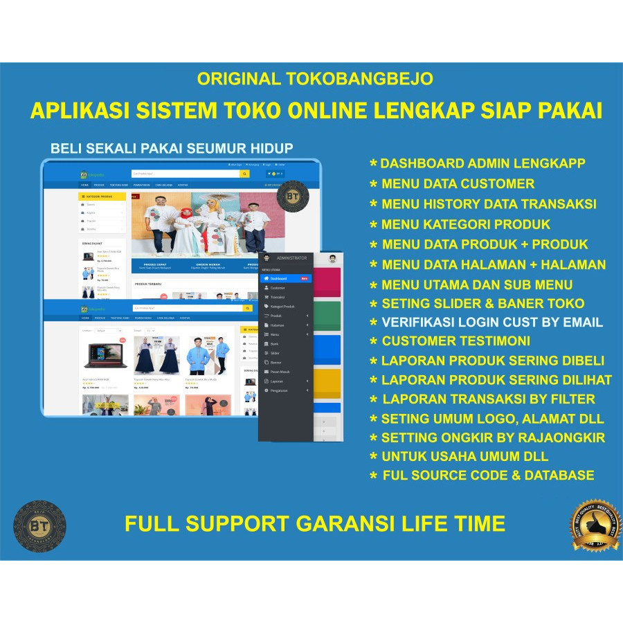 APLIKASI WEB SOURCE CODE BELANJA ONLINE TOKO ONLINE LENGKAP ONGKIR OTOMATIS KONFIRMASI WATSAP FULL