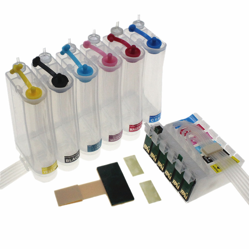 T0811N 81N Continuous Ink Supply System CISS For Epson Stylus  Photo T50 R290 R295 R390 RX590 RX610 