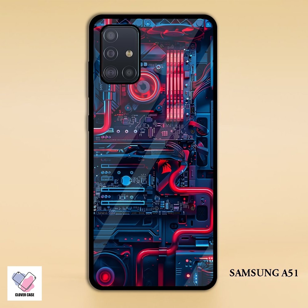[TH56]  Case Glossy Case | SAMSUNG A51 | CASE KEKINIAN LUCU |  Casing Hp Kilau Motif ROG