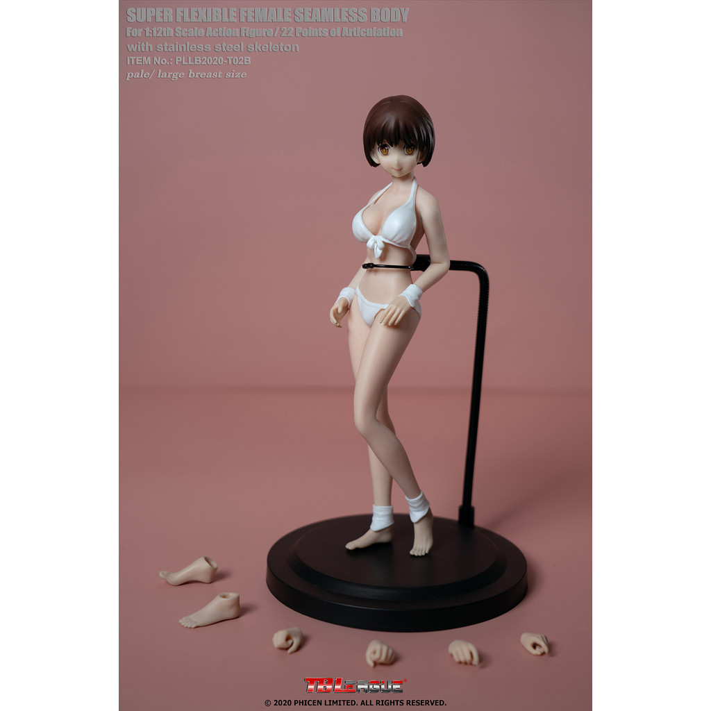 TBLeague PLLB2020-T02B 1/12 Plump Anime Girl Seamless Action Figure Body Flexible 6inches Doll Model