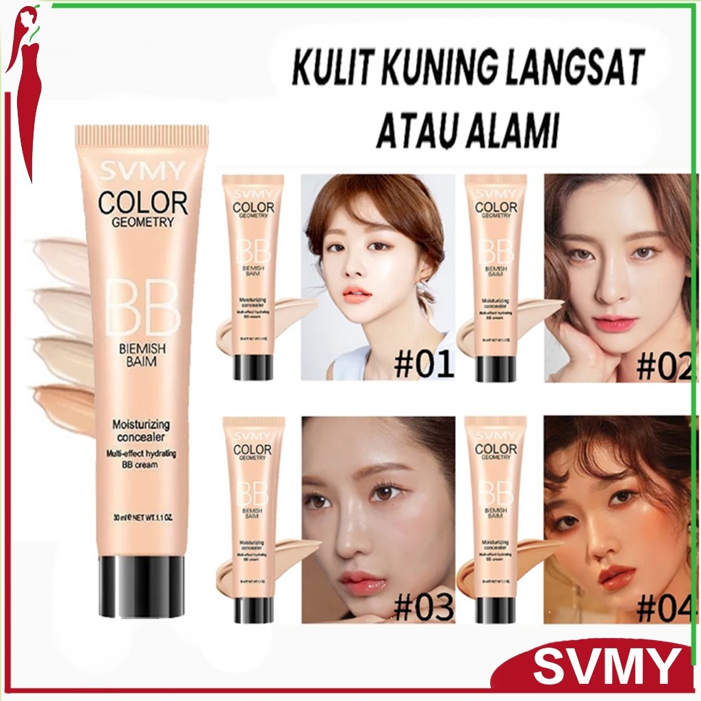 SVMY BB Cream Concealer Liquid Base Moisturizing Brightening Long Lasting LA244 3808