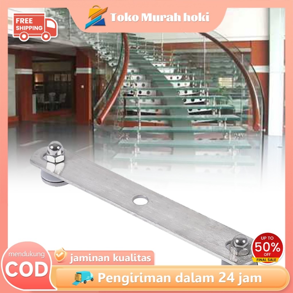 Plat Penjepit Kaca Stainless Penjepit Kaca Sayap Railing Tangga Sayap Plat Jepitan Railing Kaca