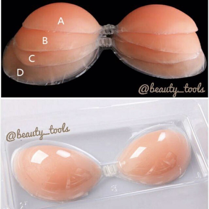TERLARIS SILICON GEL BRA / SILIKON BH TEMPEL/ NIPPLE COVER PAD / PENUTUP PUTING PAYUDARA / BACKLESS 