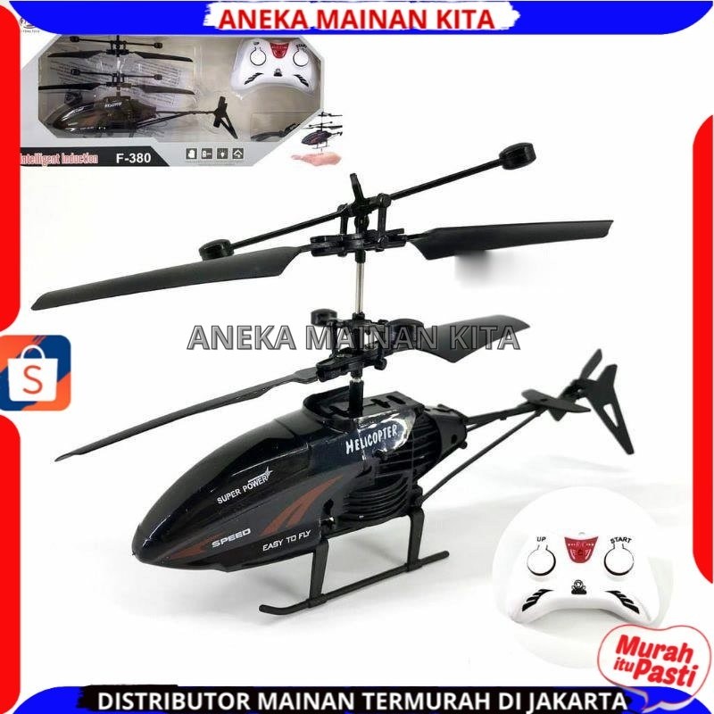 RC Helicopter Mainan Anak Bisa Terbang  Remote Control & Baterai Cas Ulang
