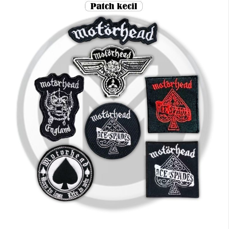 Iron Patch Bordir Emblem Band Motorhead Patch Bordir Jahit Logo Aksesoris