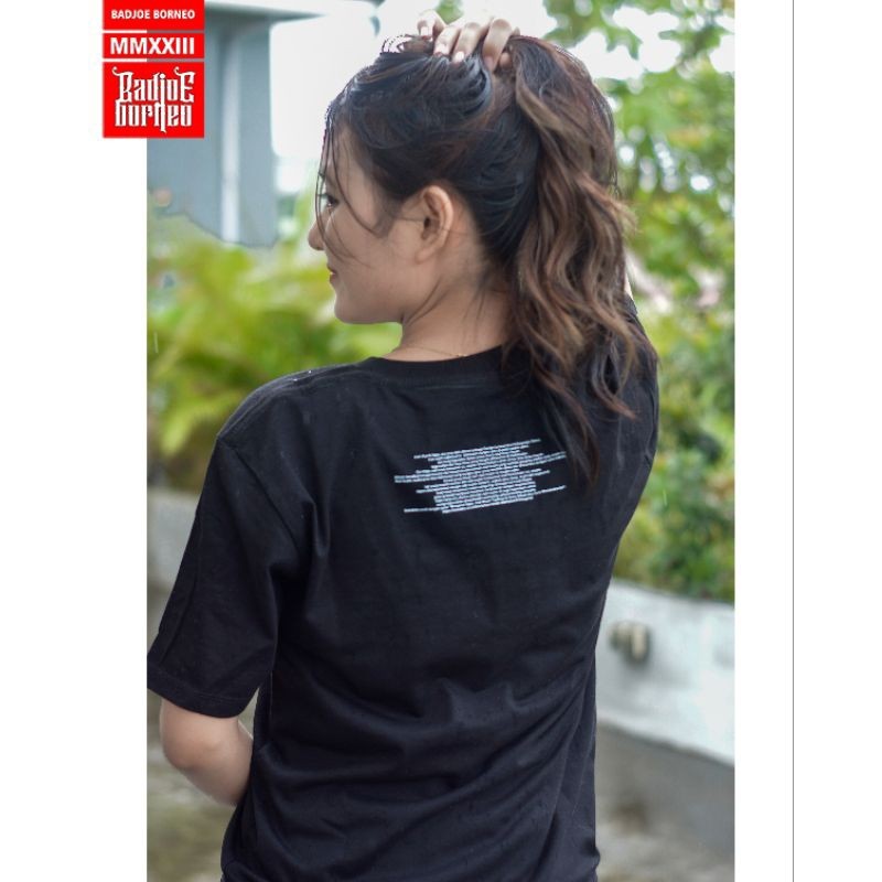 KAOS DAYAK BADJOE BORNEO BJ-063 HITAM KAOS DAYAK SAPE