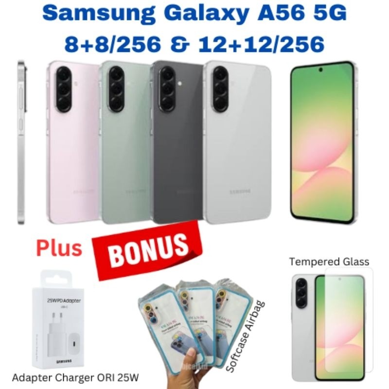100% BARU 100% ORI SAMSUNG GALAXY A 56 5G 12/256 A56 5G 8/256 RAM 8+8GB I 12+12GB ROM 256GB EXYNOS 1