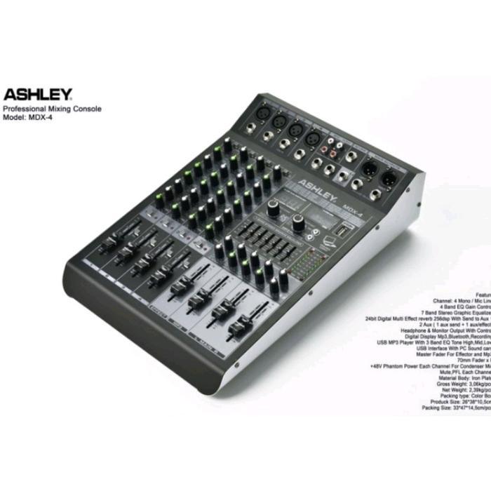 Mixer Ashley Mdx4 Baru/Mixer 4 Channel MDX4 ASHLEY