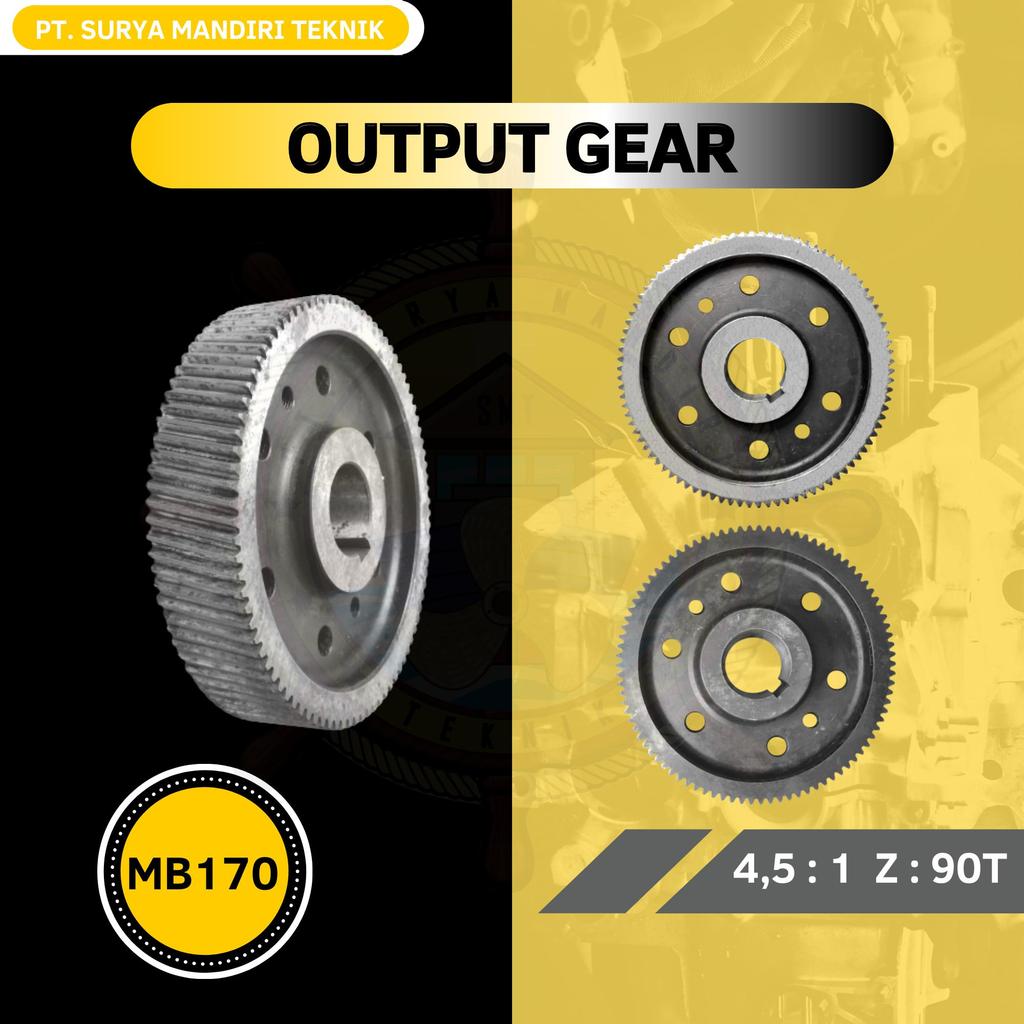 MB170 DRIVE GEAR / OUTPUT GEAR 4.5:1 Z:90T MB170-03-002/4.5 JPT