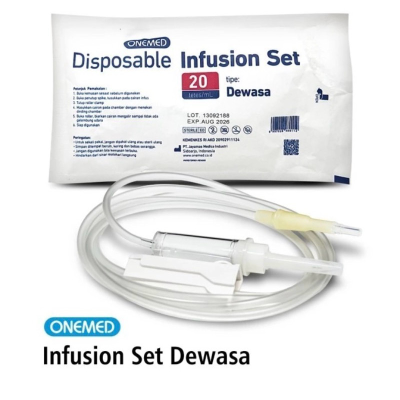 infusion set dewasa dan anak infuset dewasa infuset anak onemed selang infus