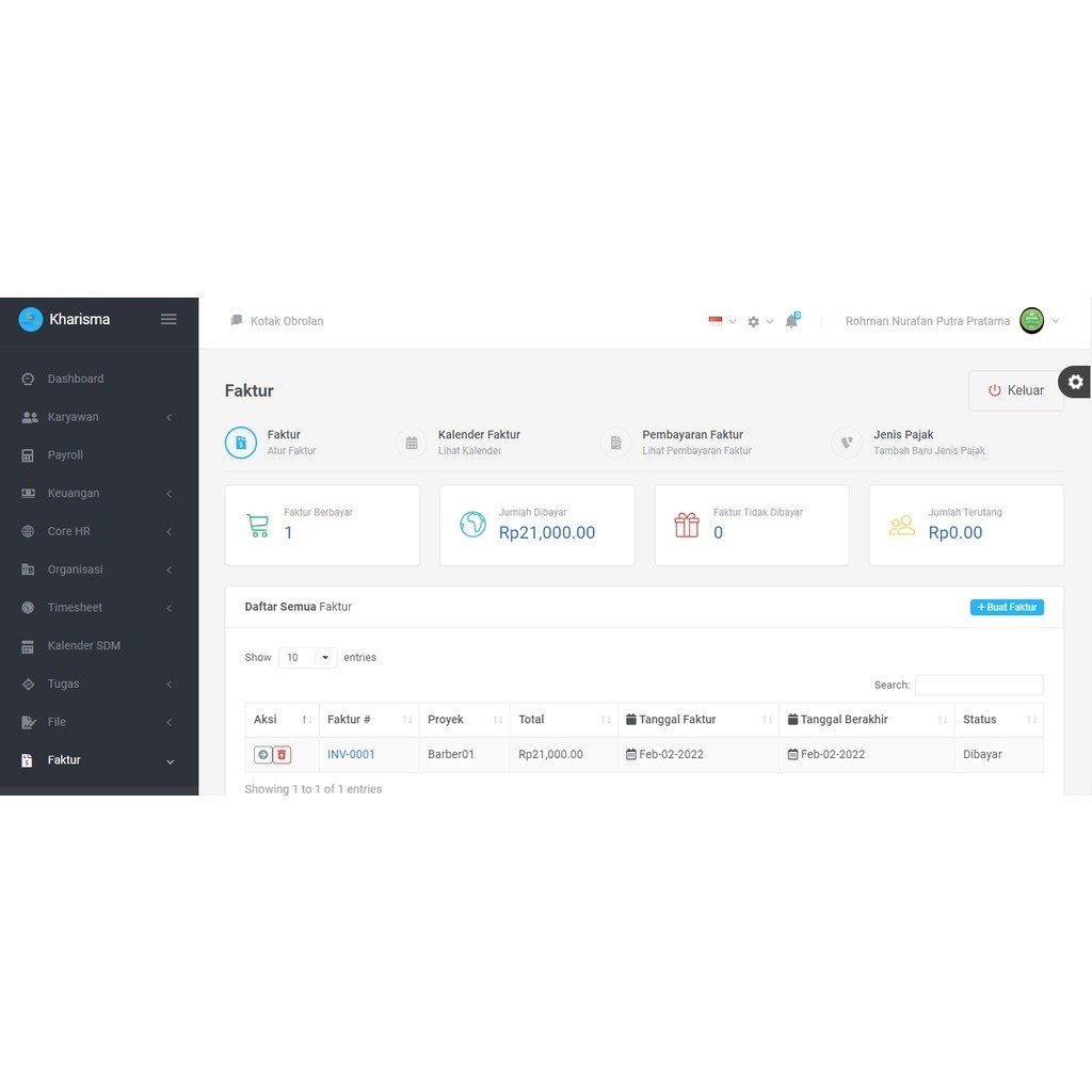 Aplikasi HRIS Berbasis Web Codeigniter Murah Dan Efisien