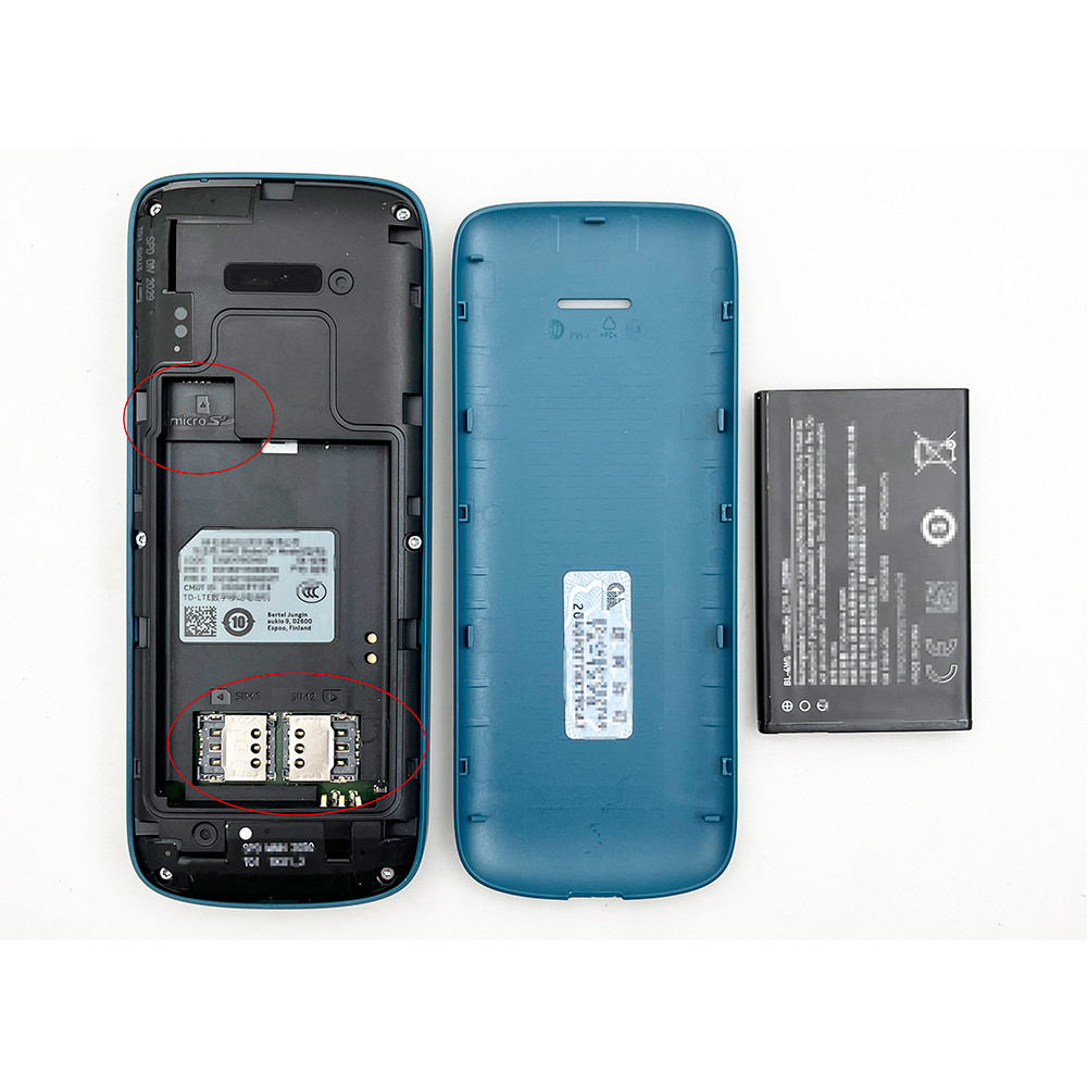 New Nokia 215 4G Mobile Phone Dual SIM Cards FM Radio 1150mAh Standby Time Feature Phone with Hebrew