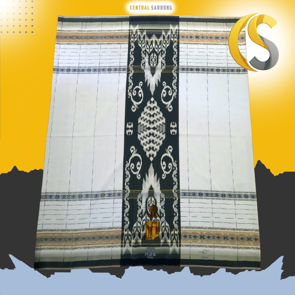 sarung HDS motif putih sarung samarinda