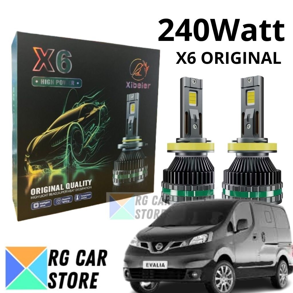 LED Lampu Utama Nissan Evalia 240 Watt Original Autolume X6 PnP Evalia