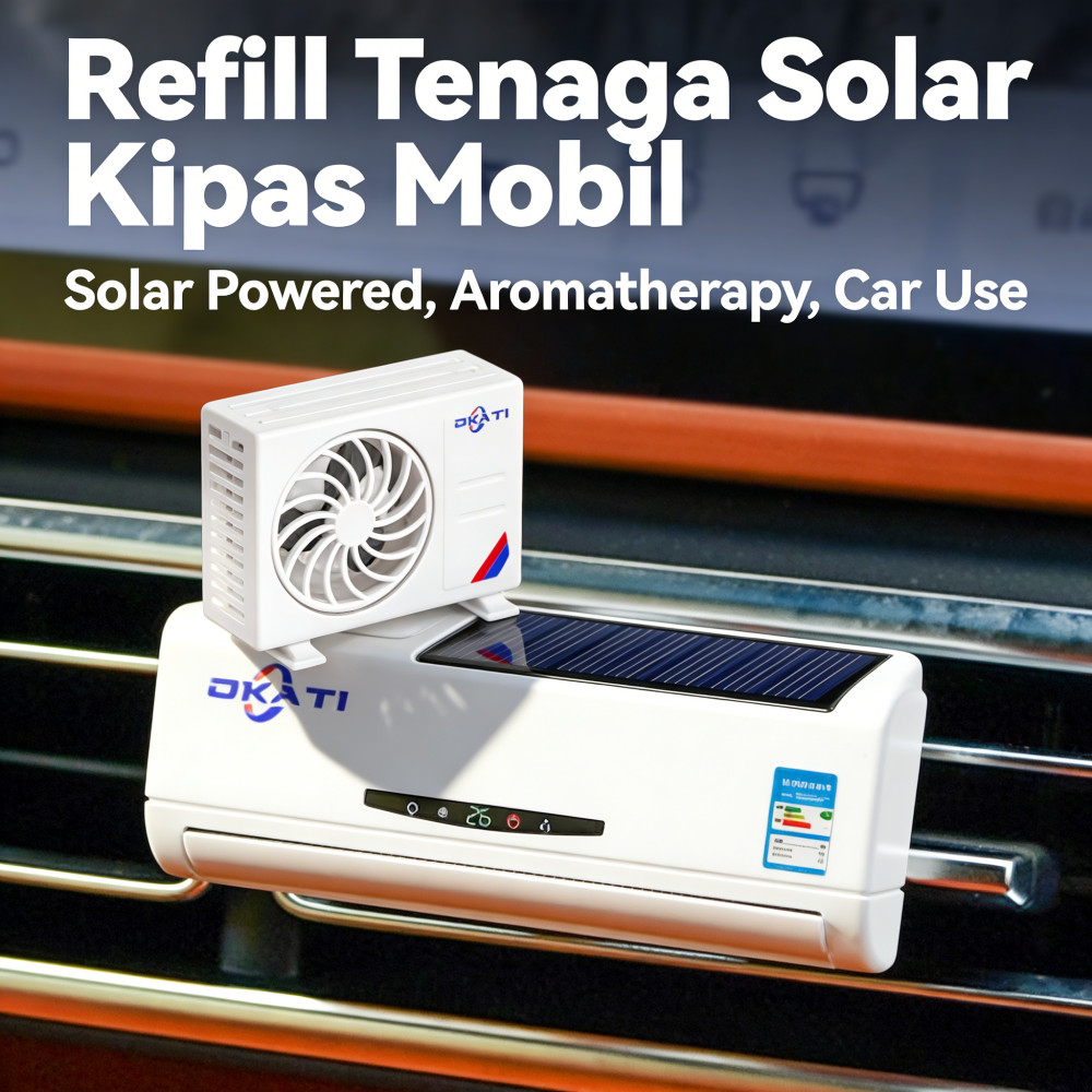 Model Mobil AC Aromaterapi Sudah Refill Parfum Tenaga Surya + Mobil