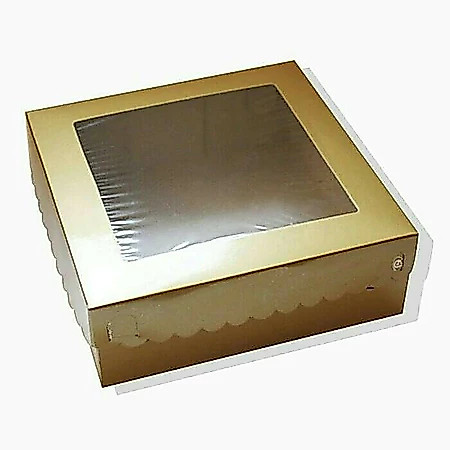 Dus Kue Emas Ukuran 18x18x7.5cm