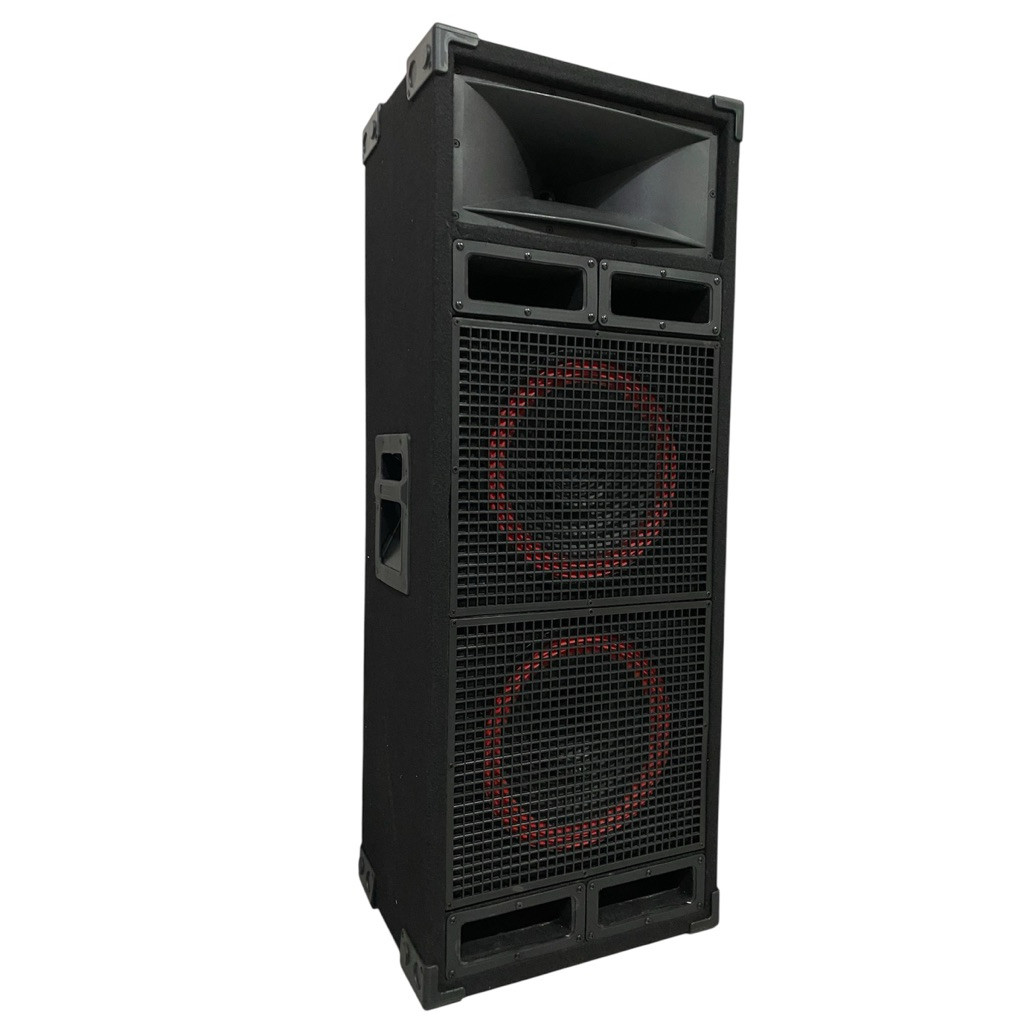 Speaker aktif dobel 12” + Tweeter horn corong model garang, fitur lengkap harga terjangkau
