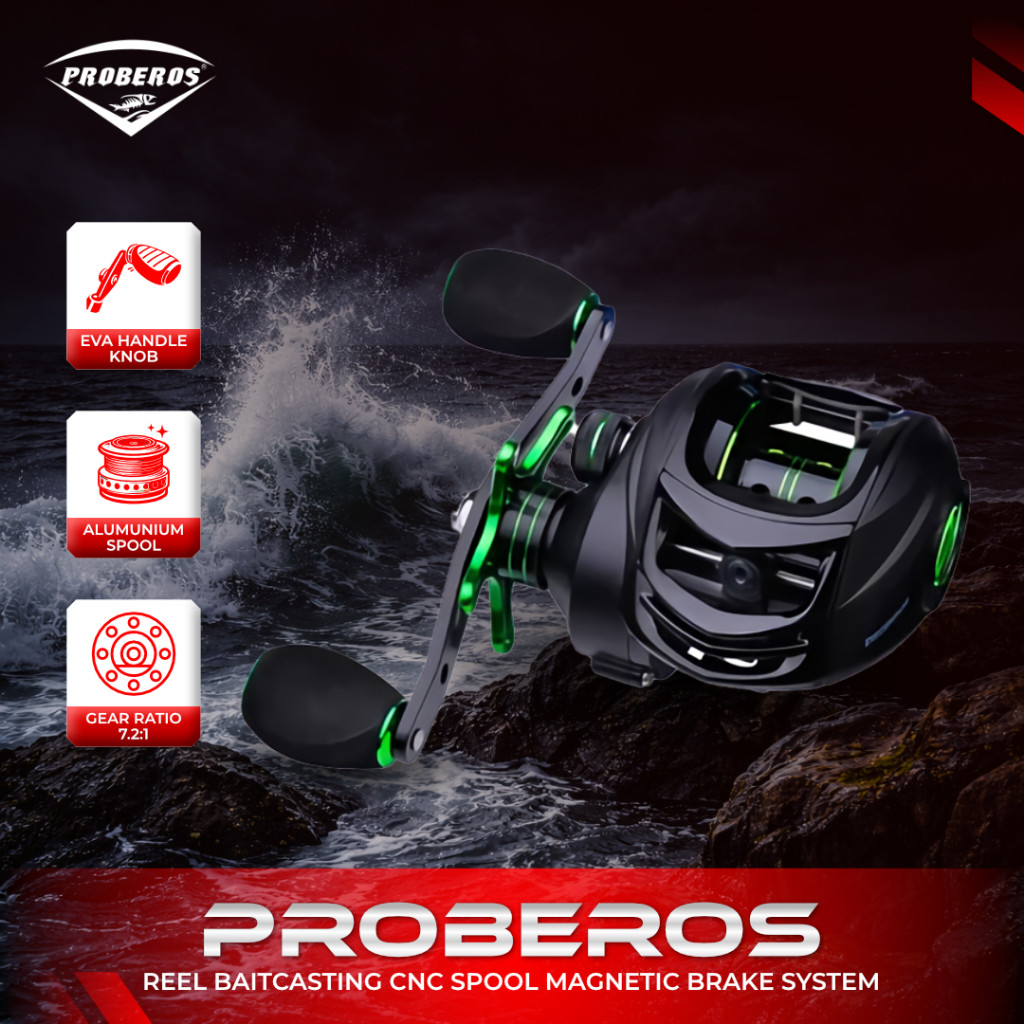 TERLARIS PROBEROS REEL BAITCASTING CNC SPOOL RP118