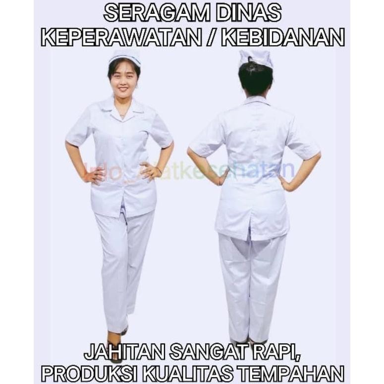 Baju DINAS Perawat Bidan  / Dinas Bidan / Dinas Perawat / Seragam Perawat Bidan
