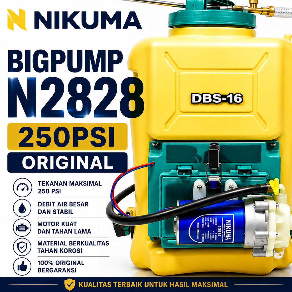 Pompa DC 12 V NIKUMA Bigpump N2828 250 psi 110 Watt