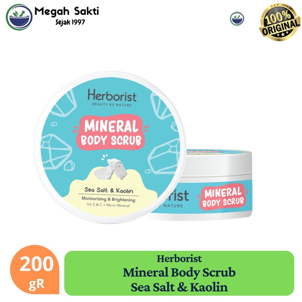 MGS - Herborist Mineral Body Scrub - 200 gr - Sea Salt Kaolin