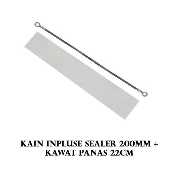 EIS-200MMK22CM Elemen Impulse Sealer Sparepart Hand Sealer Uukuran 200MM Pilihan Panjang Kawat Panas