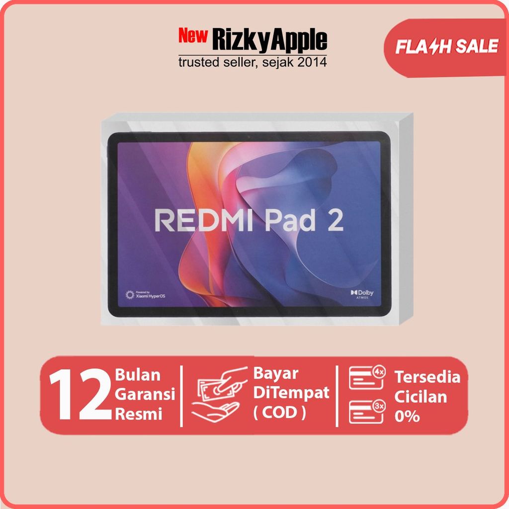 Xiaomi Redmi Pad 2 128GB Wifi / 4G [ RAM 4GB / 6GB ] Purple Grey Green Tablet Murah Garansi Resmi Xi