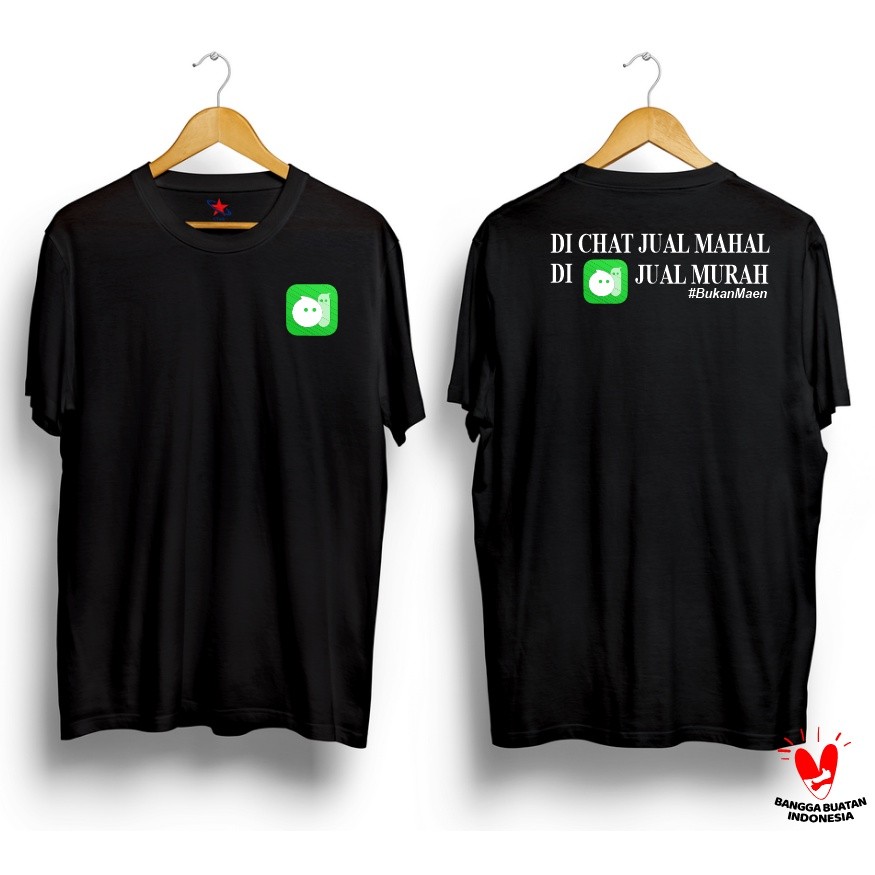 Kaos Michat di Chat Jual Mahal di Michat Jual Murah  / Tshirt Distro Michat