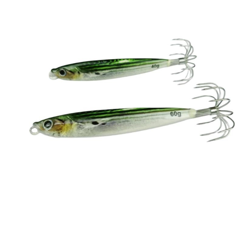 umpan mancing cumi | sotong | squid jig cumi umpan cumi realistik bahan timah full GID