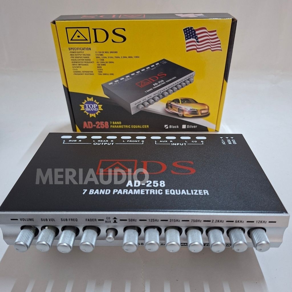 Pream Parametrik ADS AD 258 Pream ADS 7Band Parametrik Equalizer