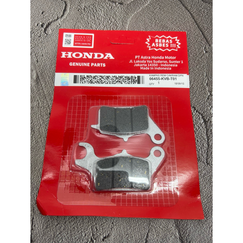 Discpad Vario cbs (KVB-T01) Kampas rem cakram Depan Beat Vario techno (KVB-T01)