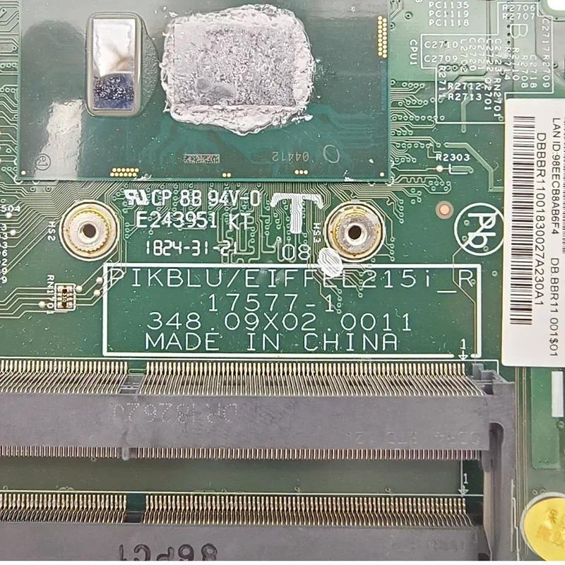 17577-1 348.09X02.0011 With I3-8130U CPU DDR4 C22 Mainboard For Acer Aspire C22-865 AIO Motherboard 