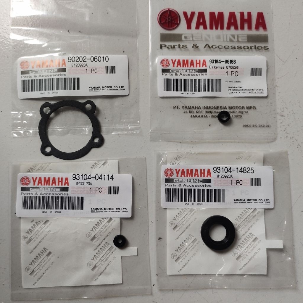 LYNNE.SHOP 4 Kemasan Seal oil pomp sil pompa oli RXKING Old COBRA RXZ RZR DTX100 ori JAPAN 93104-148