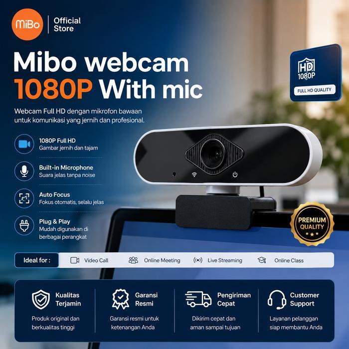 see XIAOVV USB Computer Camera Webcam Vlogging 1080p - Mibo 1080P