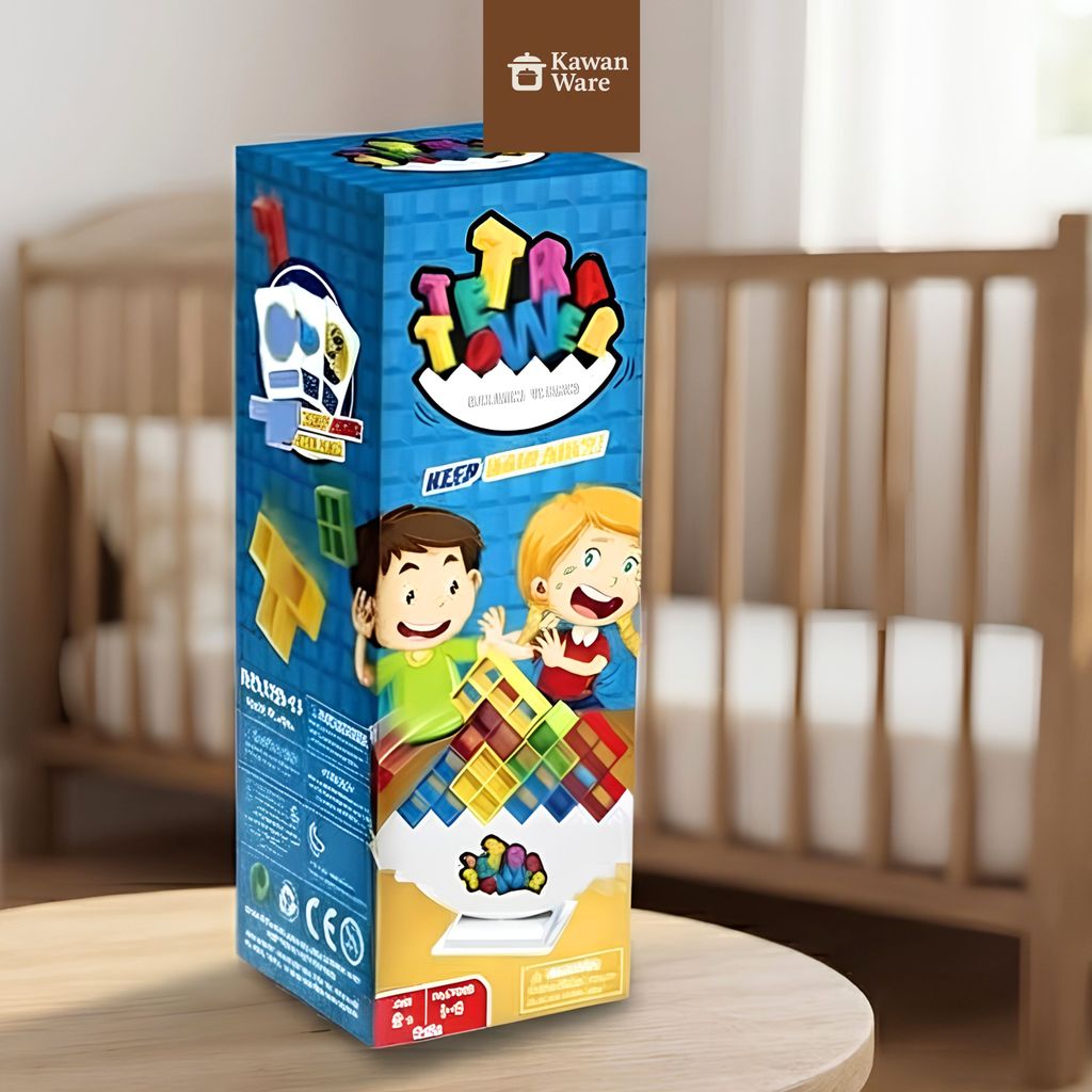 KAWANWARE-Mainan Tetra Tower Block Balancing SS1561- Mainan Edukasi