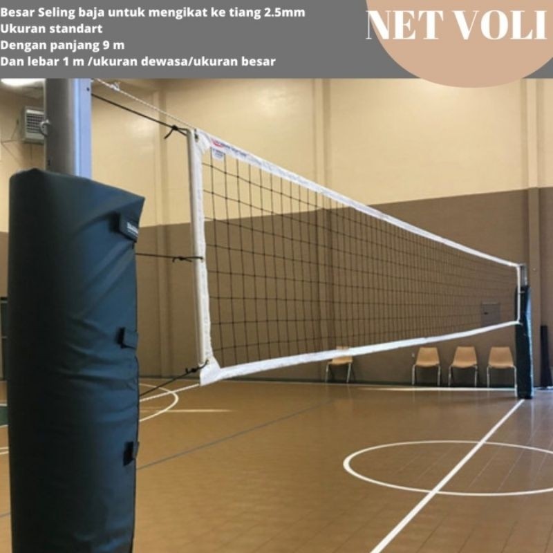 Net voli original MIKASA sling baja net voli murah