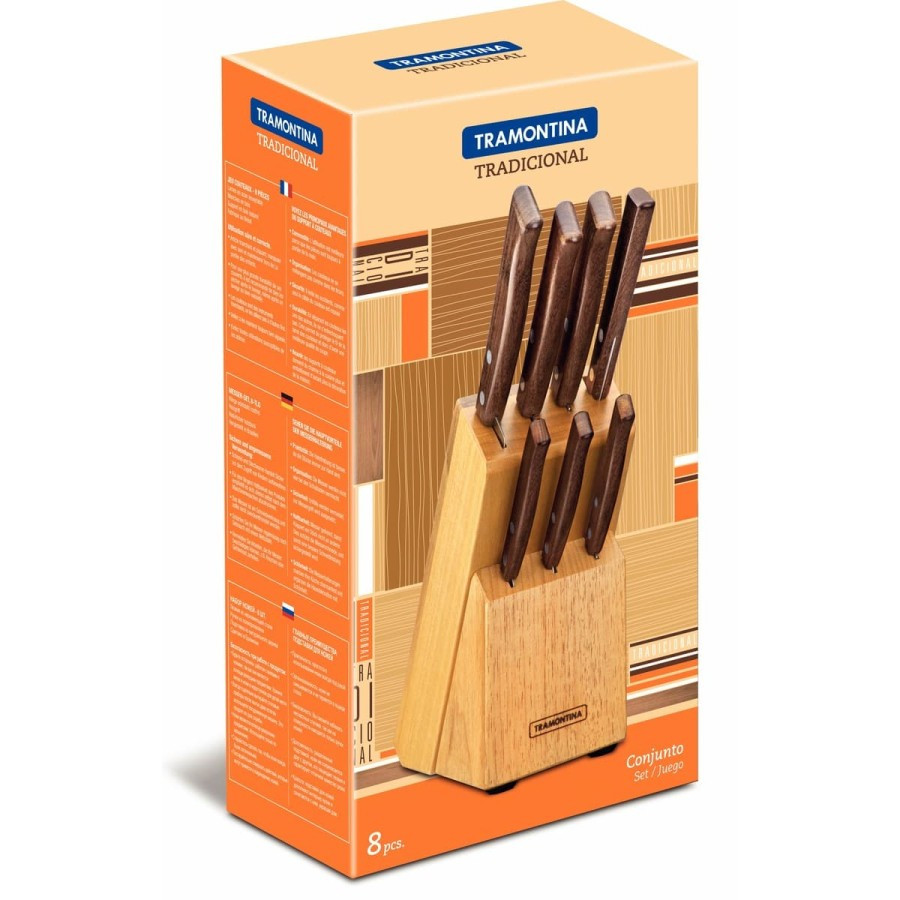 Knife set pisau set tramontina tradicional original brazil 22299/026