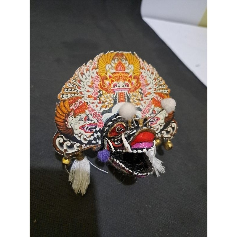 Barongan Devil Putih Telon Gantungan Kunci Unik Sungut