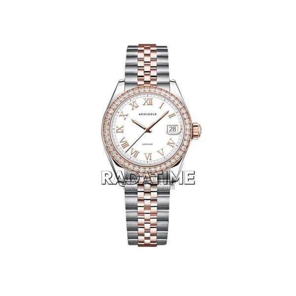 Jam Tangan Wanita Aries Gold L-1070R-2TR-RW Heritage Free Bezel 100% Original