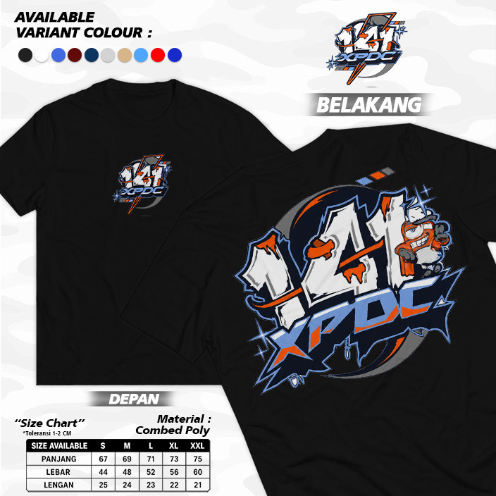 Ruang Cloth - Kaos Truk XPDC 141 Vol 1 Terbaru Unisex (Bahan Tebal) Premium - Tshirt Pria Wanita - B