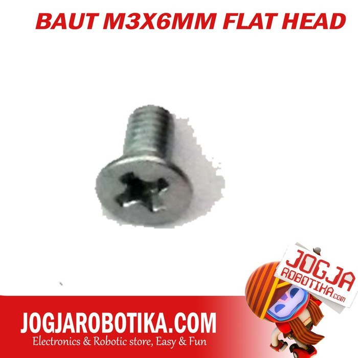 BAUT M3x6mm Flat Head