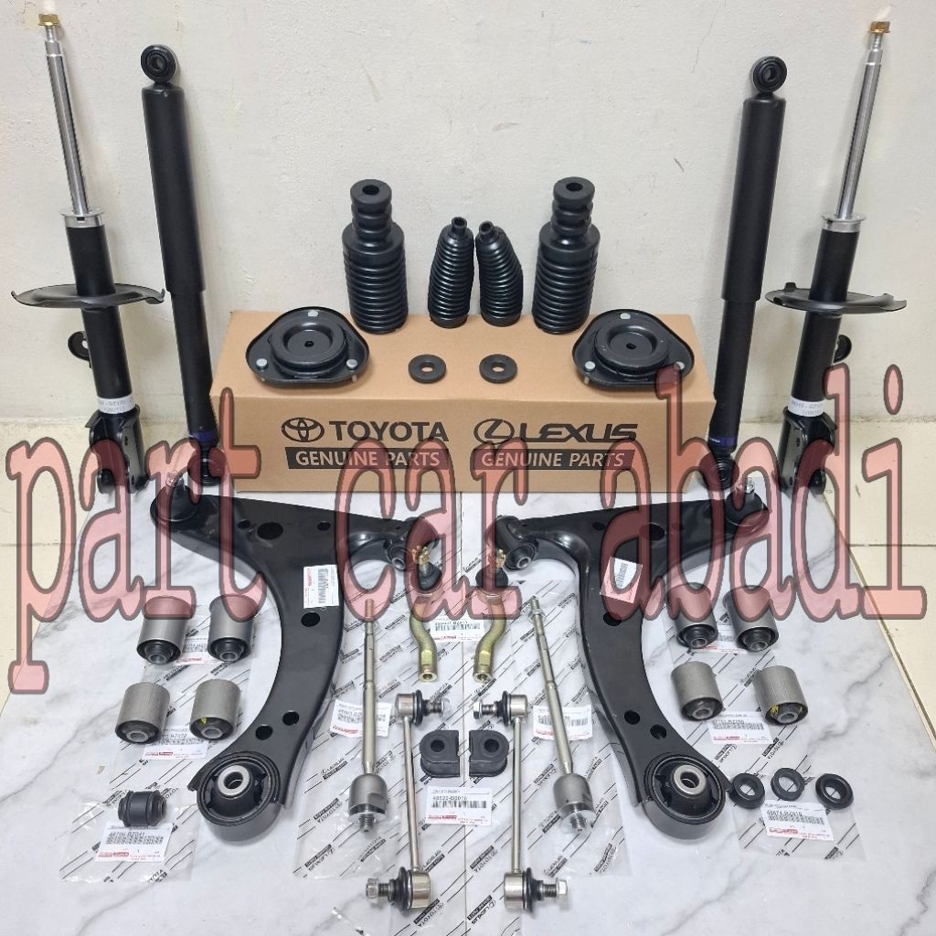 Full Komplit ShockBreaker Shock Breaker Lower Arm Sayap Depan Belakang Support Shock Avanza Xenia 20