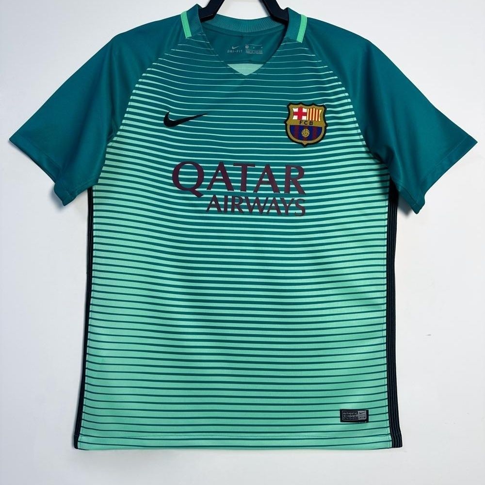 2016-17 Barcelona Erke Retro Jersey Lengan Pendek