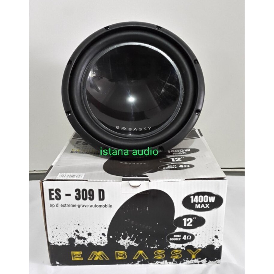 Subwoofer EMBASSY ES-309D Double coil EMBASSY 12 inch double magnet tenaga badak