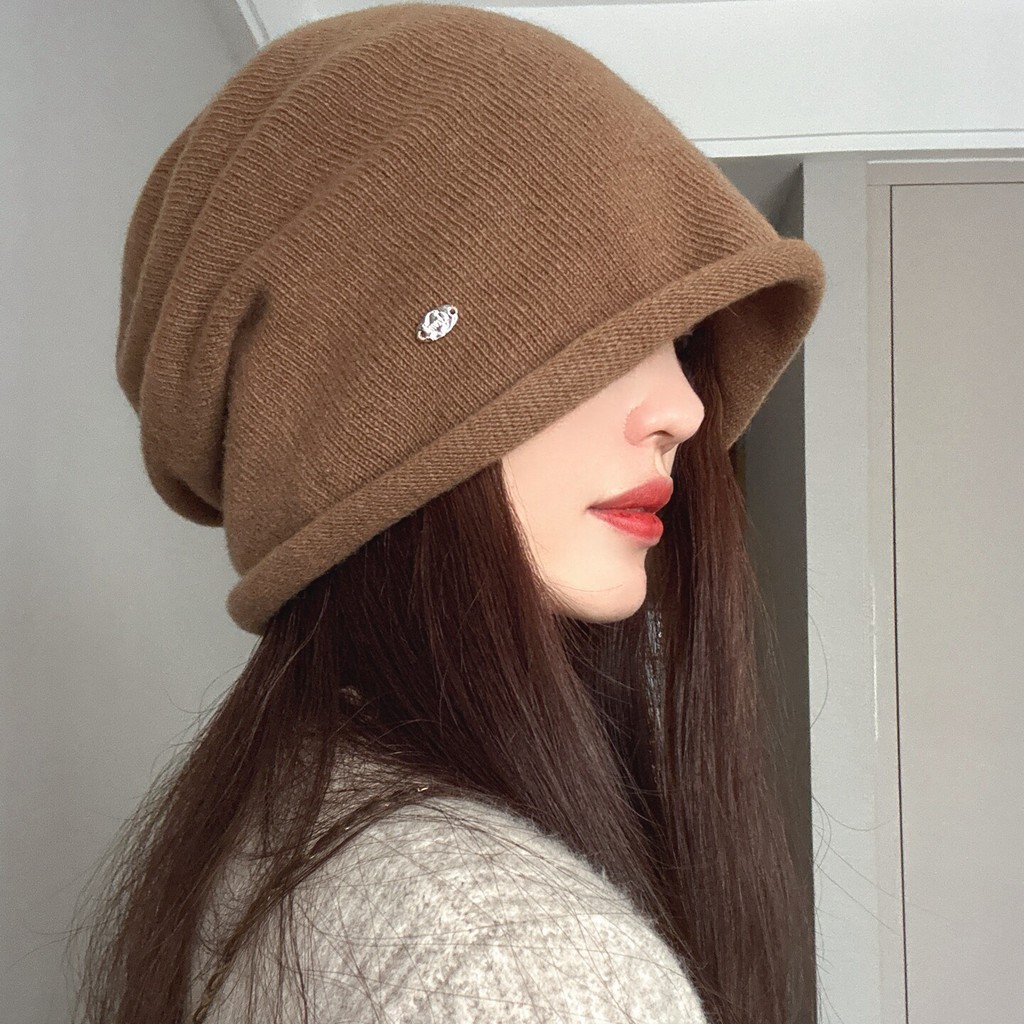 Topi kupluk besar model longgar dan nyaman untuk pria dan wanita, pelindung telinga