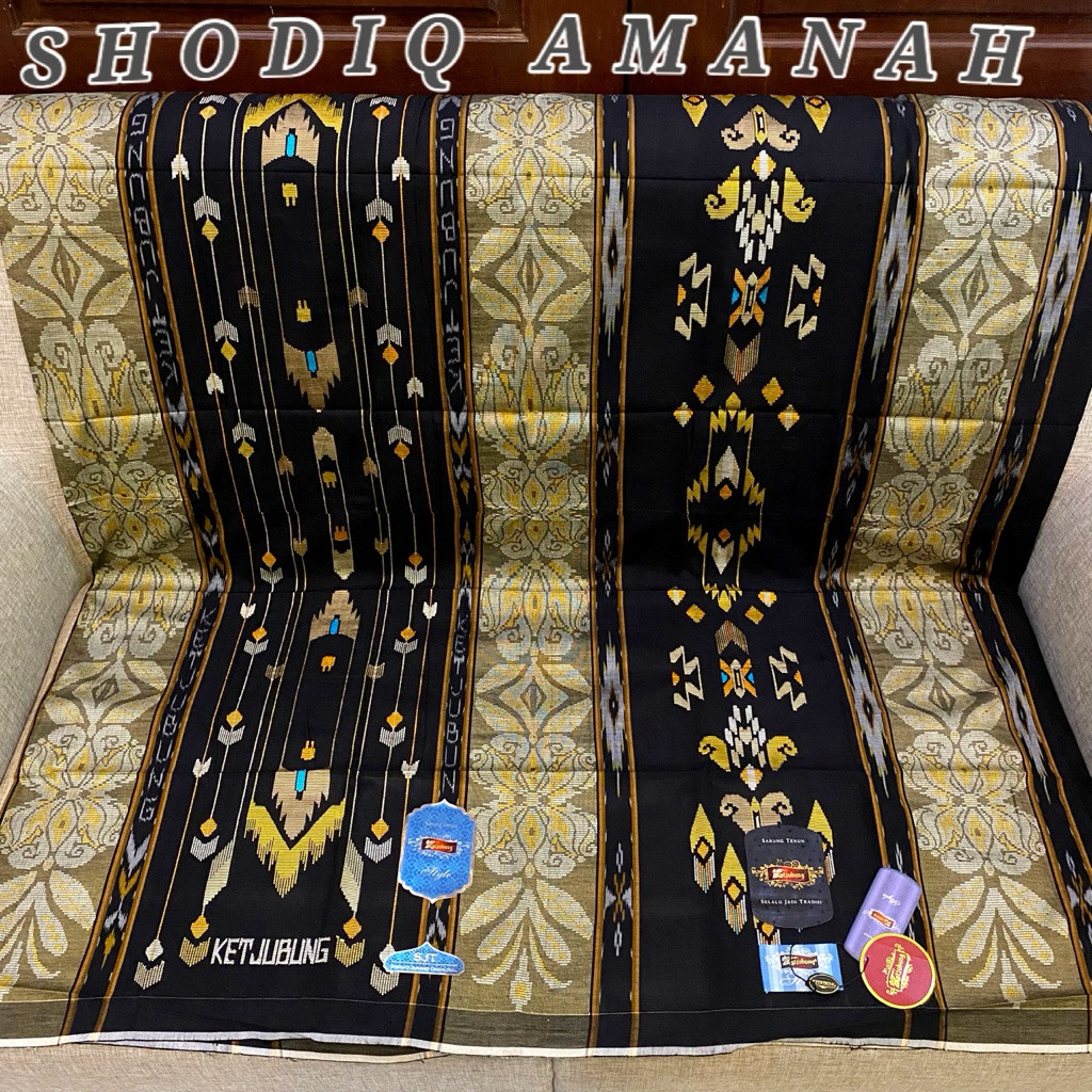 [SA] Sarung tenun ketjubung style gold motif scp skp sgd sgs sjt